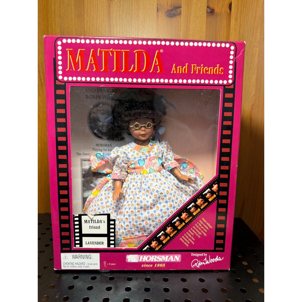 Horsman Matilda and Friends Lavender Doll Robin Woods Vintage NIB 1990s